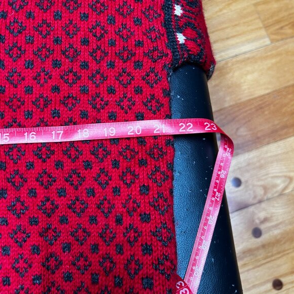 Dale Of Norway Haukeli Pullover Sweater Faire Isle Nordic 100% Wool Red Small - Picture 12 of 15